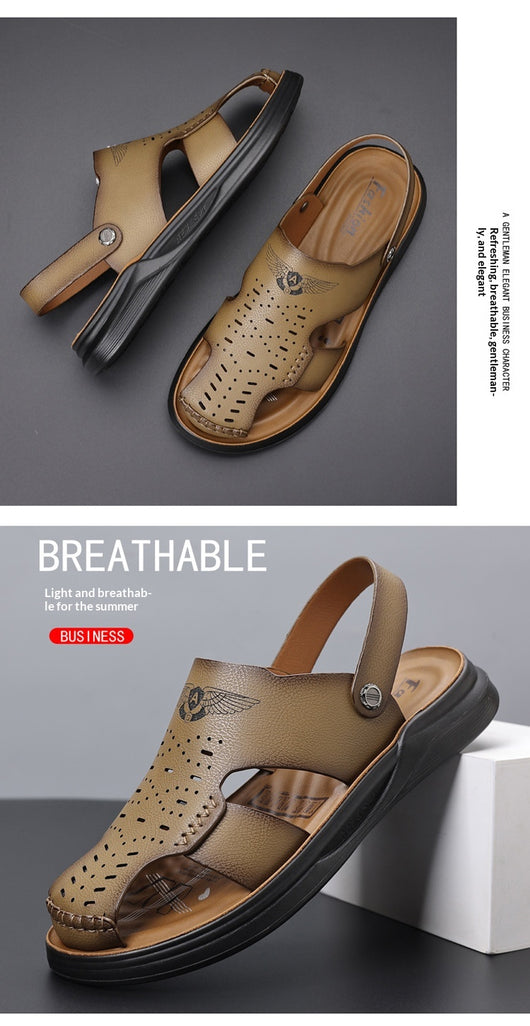 Sandalias de Cuero Genuino - Comodidad Total para Conducir y Actividades Exteriores - Image 10