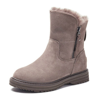 Botas de Nieve Tipo Tubo Medio en Terciopelo - Versátiles para Cualquier Estilo - Image 5