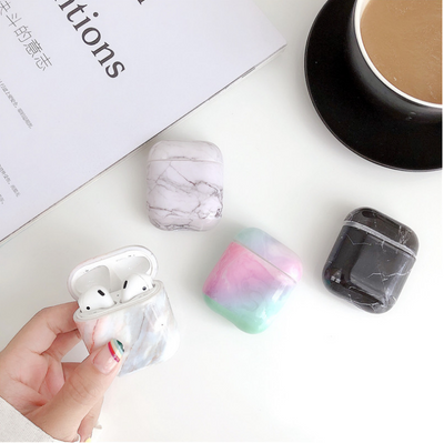 Funda de Mármol Blanco Compatible con AirPods - Protección Premium - Image 4