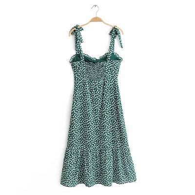 Vestido Camisero de Gasa Floral - Image 2