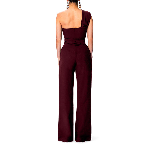 Jumpsuit con Hombros Inclinados Asimétrico