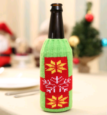 Juego de Botellas Decorativas Navideñas para Vino y Champagne - Image 21