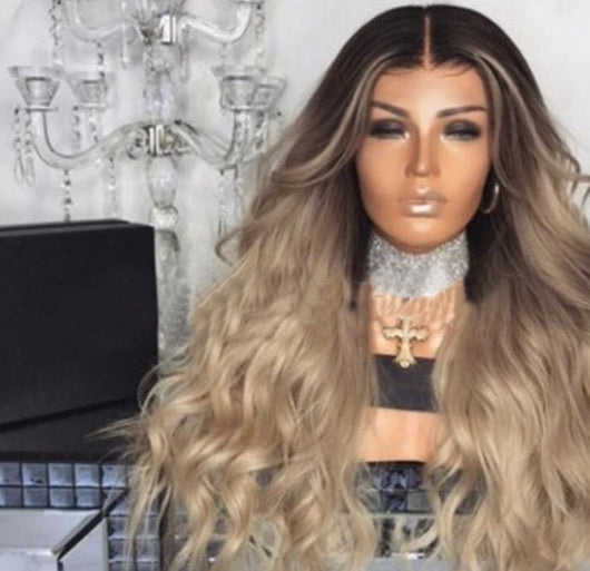 Peluca de Cabello Rizado Ondas Grandes - Largo Teñible