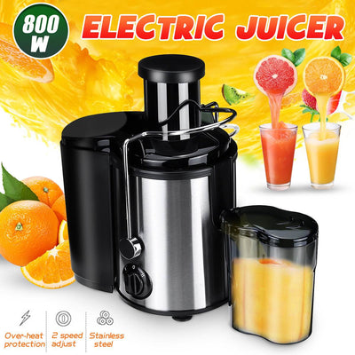 Extractor de Jugos 800W de Alta Potencia