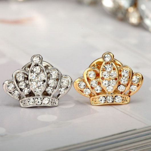 Broche Corona Dorado y Plateado Unisex - Accesorio Elegante para Regalos - Image 12