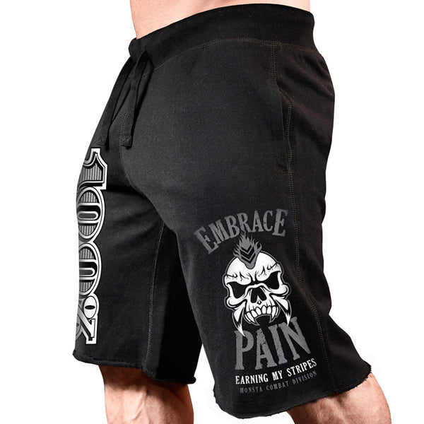 Shorts Deportivos de Algodón con Estampado para Hombre