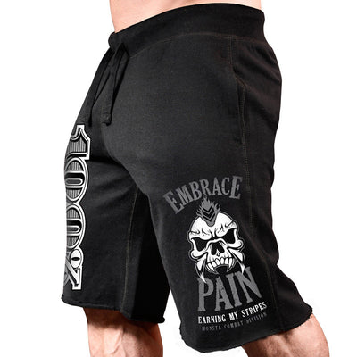 Shorts Deportivos de Algodón con Estampado para Hombre