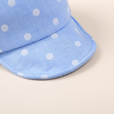 Gorro de Algodón para Bebé con Orejas y Lunares - Protección Solar - Image 5