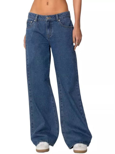 Jeans de Cintura Alta y Pierna Ancha Efecto Limpiador - Image 12