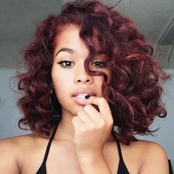 Capucha para Cabello Rizado Borgoña