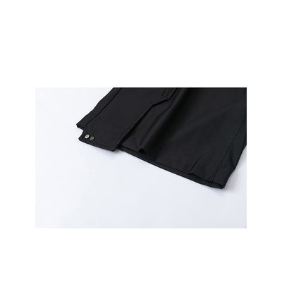 Pantalones Drapeados de Diseño Irregular - Image 8