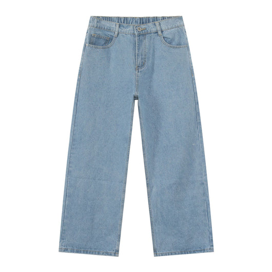 Jeans Retro Holgados con Cintura Elástica Estilo Coreano para Hombre - Image 9