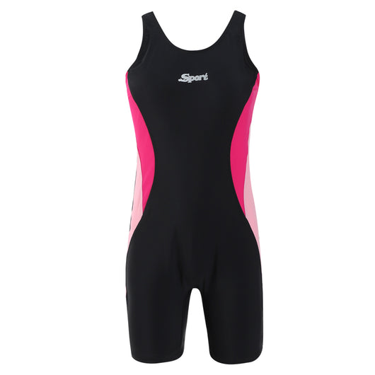 Traje de Baño Deportivo de Una Pieza para Niñas con Corte Plano - Image 2