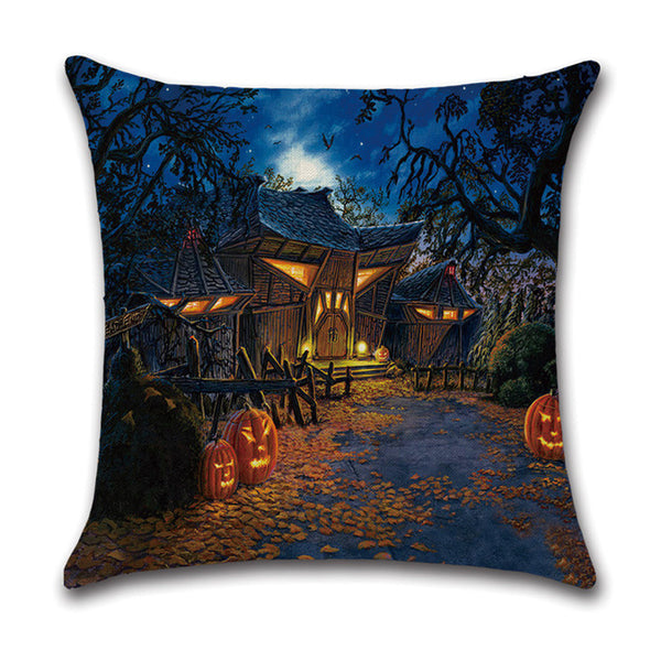 Colección de Arte Geométrico Ramadán Halloween: Paisaje Abstracto y Divertido