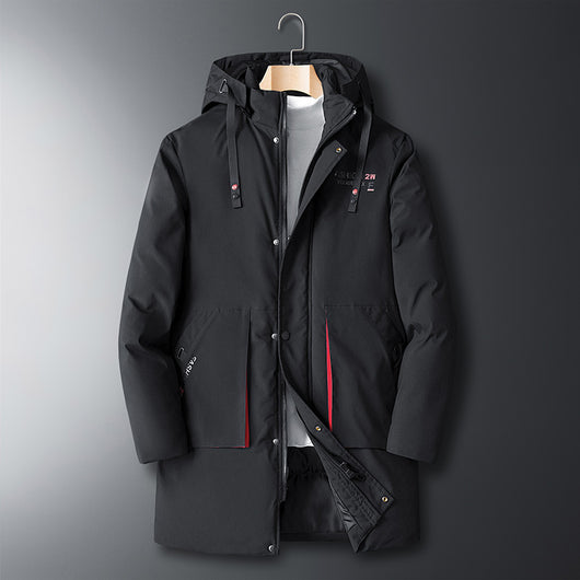 Abrigo Acolchado para Hombre Largo Térmico Grueso y Holgado - Image 4