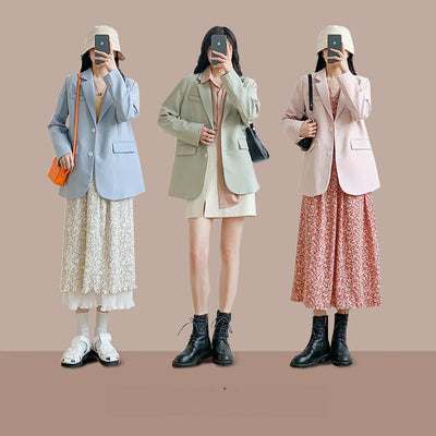 Traje Holgado Coreano con Inspiración Británica - Tendencia 2024 - Image 2