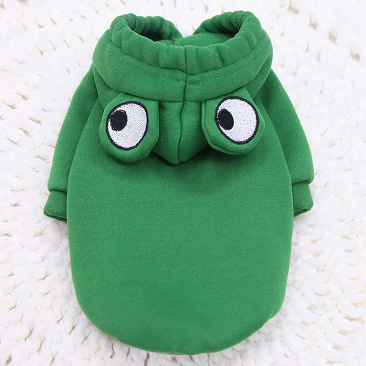 Sudadera Cálida de Rana para Mascotas - Disfraz Halloween Divertido para Gatos y Perros Pequeños - Image 13