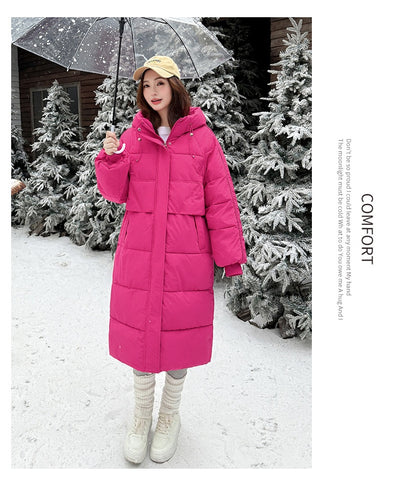 Abrigo Largo de Algodón para Mujer con Capucha - Diseño Relajado y Versátil - Image 13