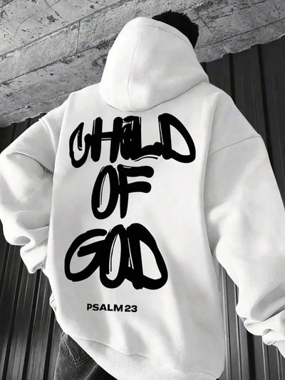 Sudadera Hombre con Estampado de Letras y Forro Polar Cálido - Image 5