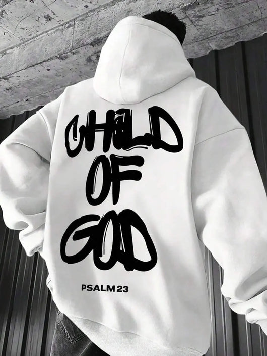 Sudadera Hombre con Estampado de Letras y Forro Polar Cálido - Image 5