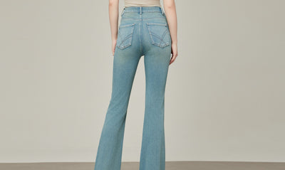 Pantalones Skinny Talle Alto Acampanados Mujer - Colores Claros Primavera Verano - Image 16