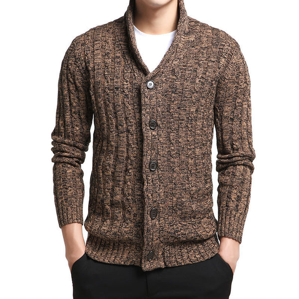 Cardigan de Algodón para Hombre - Suéter Tejido con Botones