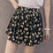Pantalones Cortos Anchos de Gasa Estampados Talla Grande