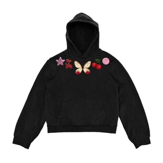 Sudadera con Capucha Estilo Ins Mariposas - Diseño Único y Versátil - Image 3