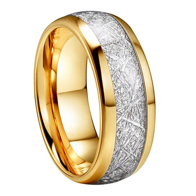 Anillo de Acero Inoxidable con Textura de Madera Negra - Image 6