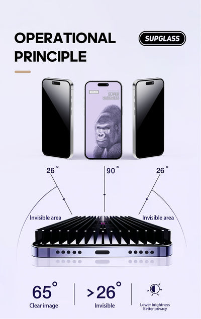 Protector de Pantalla Vidrio Templado Anti-Espías con Filtro de Privacidad - Image 25
