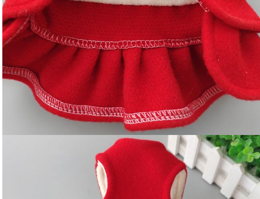 Vestido Navideño para Mascotas en Colores Sólidos - Image 7