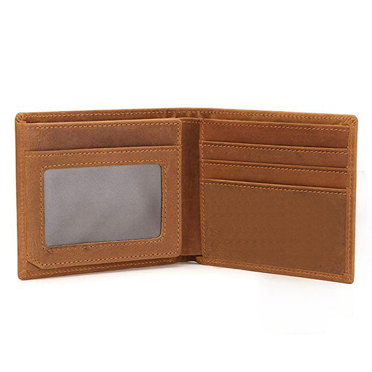 Billetera de Cuero de Caballo con Grabado Láser Personalizado