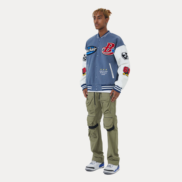 Chaqueta Universitaria de Béisbol con Bordados American Street