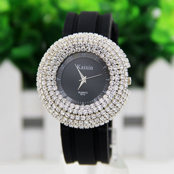 Reloj Elegante Girasol con Diamantes y Esfera Grande - Image 9