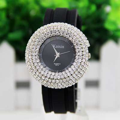 Reloj Elegante Girasol con Diamantes y Esfera Grande - Image 9