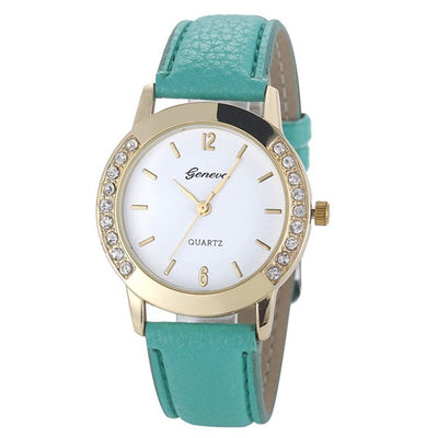 Reloj para Mujer con Diamantes Bilateral Estilo Casual Ginebra - Image 5