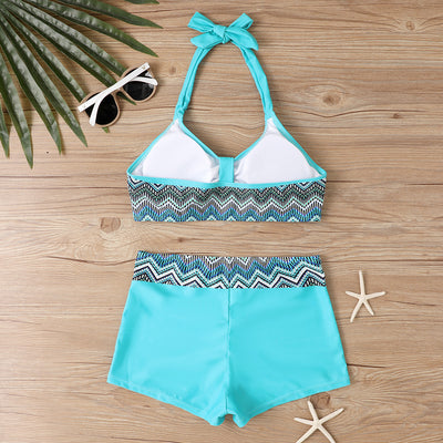 Bikini Reductor Estampado con Halter Ajustable para Mujer - Image 27