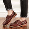 Men's Genuine Leather Casual British Shoes - Classic Low-Top Design