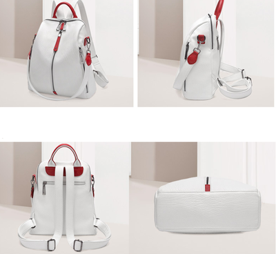 Mochila de Cuero Suave Antirrobo con Estilo Aventurero - Image 6