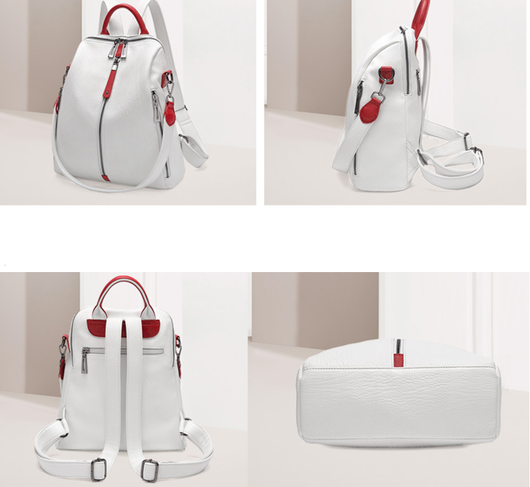 Mochila de Cuero Suave Antirrobo con Estilo Aventurero - Image 6