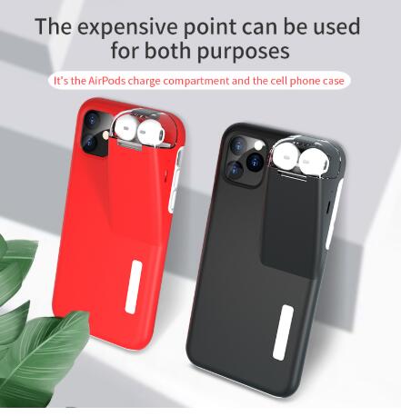 Funda Protectora Negra con Borde para Estuche de Carga AirPods Compatible con Apple - Image 2