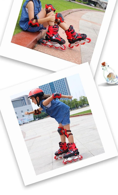 Patines en Línea Ajustables para Niños con Luces LED Intermitentes - Image 11