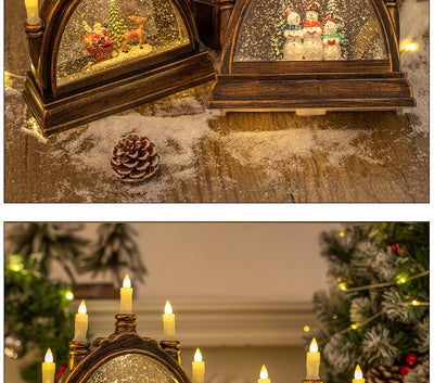 Lámpara Linterna Navideña de Cristal Portátil para Decoración - Image 8
