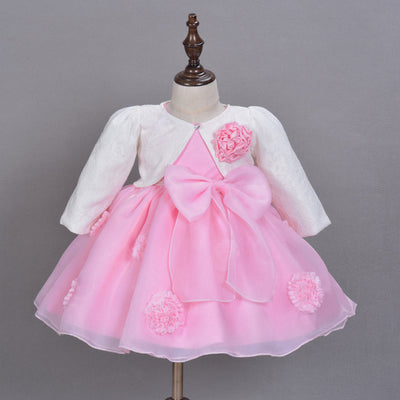 Vestido de Princesa Floral para Niña - Elegancia Primavera y Verano - Image 6