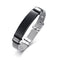 Pulsera de Acero Titanio Curvado Negro
