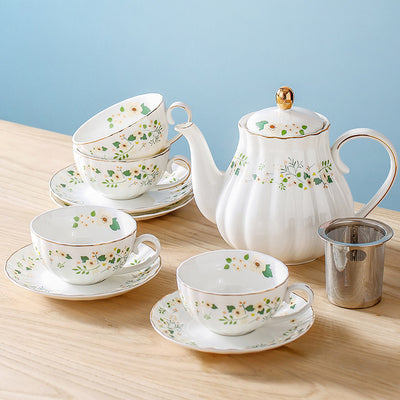Taza de Té Floral Nórdica Estilo Hogar - Image 4