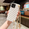 Funda Crossbody Protectora con Diseño Cuadriculado Diamante