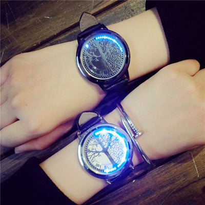 Reloj LED Inteligente Circular Impermeable - Unisex Pareja - Image 4