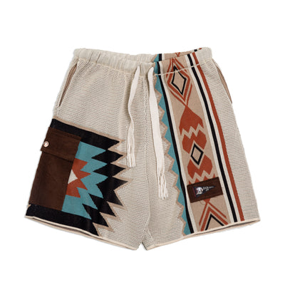 Shorts Tejidos Estilo Navajo Retro Americano - Image 5