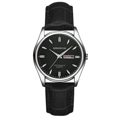Reloj Dual Calendario para Hombre y Mujer Resistente al Agua Cuarzo Preciso - Image 9